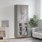 vidaXL Aparador alto madera contrachapada gris sonoma 69,5x34x180 cm vidaXL Aparador alto madera contrachapada gris sonoma 69,5x34x180 cm