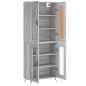 vidaXL Aparador alto madera contrachapada gris sonoma 69,5x34x180 cm vidaXL Aparador alto madera contrachapada gris sonoma 69,5x34x180 cm