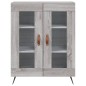 vidaXL Aparador alto madera contrachapada gris sonoma 69,5x34x180 cm vidaXL Aparador alto madera contrachapada gris sonoma 69,5x34x180 cm