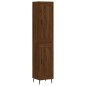 vidaXL Aparador alto madera contrachapada roble marrón 34,5x34x180 cm vidaXL Aparador alto madera contrachapada roble marrón 34,5x34x180 cm