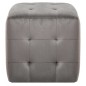 vidaXL Puf 2 unidades terciopelo gris 30x30x30 cm