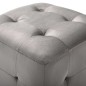 vidaXL Puf 2 unidades terciopelo gris 30x30x30 cm