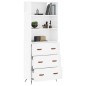 vidaXL Aparador alto madera contrachapada blanco brillo 69,5x34x180 cm vidaXL Aparador alto madera contrachapada blanco brillo 69,5x34x180 cm