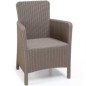 Allibert Silla de comedor de jardín 2 uds Trenton capuchino Allibert Silla de comedor de jardín 2 uds Trenton capuchino