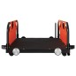 vidaXL Remolque para bicicletas hierro y tela Oxford naranja vidaXL Remolque para bicicletas hierro y tela Oxford naranja