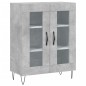 vidaXL Aparador alto madera contrachapada gris hormigón 69,5x34x180 cm vidaXL Aparador alto madera contrachapada gris hormigón 69,5x34x180 cm
