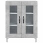 vidaXL Aparador alto madera contrachapada gris hormigón 69,5x34x180 cm vidaXL Aparador alto madera contrachapada gris hormigón 69,5x34x180 cm