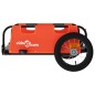 vidaXL Remolque para bicicletas hierro y tela Oxford naranja vidaXL Remolque para bicicletas hierro y tela Oxford naranja