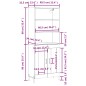 vidaXL Aparador alto madera contrachapada roble ahumado 69,5x34x180 cm vidaXL Aparador alto madera contrachapada roble ahumado 69,5x34x180 cm