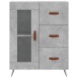 vidaXL Aparador alto madera contrachapada gris hormigón 69,5x34x180 cm vidaXL Aparador alto madera contrachapada gris hormigón 69,5x34x180 cm