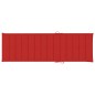 vidaXL Tumbona con cojín rojo madera de pino impregnada