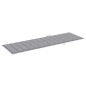 vidaXL Tumbona con cojín gris madera de pino impregnada vidaXL Tumbona con cojín gris madera de pino impregnada