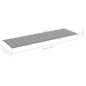 vidaXL Tumbona con cojín gris madera de pino impregnada vidaXL Tumbona con cojín gris madera de pino impregnada