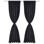 2 cortinas negras oscuras con jaretas, blackout 135 x 245 cm 2 cortinas negras oscuras con jaretas, blackout 135 x 245 cm