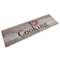 vidaXL Alfombra de cocina lavable terciopelo Cooking gris 45x150 cm vidaXL Alfombra de cocina lavable terciopelo Cooking gris 45x150 cm