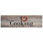 vidaXL Alfombra de cocina lavable terciopelo Cooking gris 45x150 cm vidaXL Alfombra de cocina lavable terciopelo Cooking gris 45x150 cm