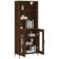 vidaXL Aparador alto madera contrachapada marrón roble 69,5x34x180 cm vidaXL Aparador alto madera contrachapada marrón roble 69,5x34x180 cm