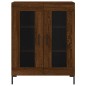 vidaXL Aparador alto madera contrachapada marrón roble 69,5x34x180 cm vidaXL Aparador alto madera contrachapada marrón roble 69,5x34x180 cm