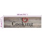 vidaXL Alfombra de cocina lavable terciopelo Cooking gris 45x150 cm vidaXL Alfombra de cocina lavable terciopelo Cooking gris 45x150 cm