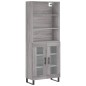 vidaXL Aparador alto madera contrachapada gris sonoma 69,5x34x180 cm vidaXL Aparador alto madera contrachapada gris sonoma 69,5x34x180 cm