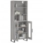 vidaXL Aparador alto madera contrachapada gris sonoma 69,5x34x180 cm vidaXL Aparador alto madera contrachapada gris sonoma 69,5x34x180 cm