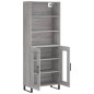 vidaXL Aparador alto madera contrachapada gris sonoma 69,5x34x180 cm vidaXL Aparador alto madera contrachapada gris sonoma 69,5x34x180 cm