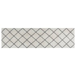 vidaXL Alfombra de cocina lavable terciopelo cuadrados 45x150 cm