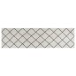 vidaXL Alfombra de cocina lavable terciopelo cuadrados 45x150 cm vidaXL Alfombra de cocina lavable terciopelo cuadrados 45x150 cm