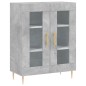 vidaXL Aparador alto madera contrachapada gris hormigón 69,5x34x180 cm vidaXL Aparador alto madera contrachapada gris hormigón 69,5x34x180 cm