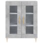 vidaXL Aparador alto madera contrachapada gris hormigón 69,5x34x180 cm vidaXL Aparador alto madera contrachapada gris hormigón 69,5x34x180 cm