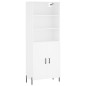 vidaXL Aparador alto madera contrachapada blanco 69,5x34x180 cm vidaXL Aparador alto madera contrachapada blanco 69,5x34x180 cm