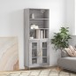 vidaXL Aparador alto madera contrachapada gris sonoma 69,5x34x180 cm vidaXL Aparador alto madera contrachapada gris sonoma 69,5x34x180 cm