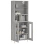 vidaXL Aparador alto madera contrachapada gris sonoma 69,5x34x180 cm vidaXL Aparador alto madera contrachapada gris sonoma 69,5x34x180 cm