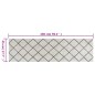 vidaXL Alfombra de cocina lavable terciopelo cuadrados 45x150 cm vidaXL Alfombra de cocina lavable terciopelo cuadrados 45x150 cm