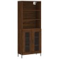 vidaXL Aparador alto madera contrachapada marrón roble 69,5x34x180 cm vidaXL Aparador alto madera contrachapada marrón roble 69,5x34x180 cm