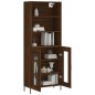 vidaXL Aparador alto madera contrachapada marrón roble 69,5x34x180 cm vidaXL Aparador alto madera contrachapada marrón roble 69,5x34x180 cm