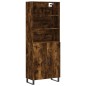 vidaXL Aparador alto madera contrachapada roble ahumado 69,5x34x180 cm vidaXL Aparador alto madera contrachapada roble ahumado 69,5x34x180 cm