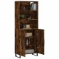 vidaXL Aparador alto madera contrachapada roble ahumado 69,5x34x180 cm vidaXL Aparador alto madera contrachapada roble ahumado 69,5x34x180 cm