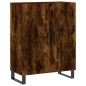 vidaXL Aparador alto madera contrachapada roble ahumado 69,5x34x180 cm vidaXL Aparador alto madera contrachapada roble ahumado 69,5x34x180 cm