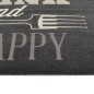 vidaXL Alfombra de cocina lavable terciopelo negro 60x180 cm vidaXL Alfombra de cocina lavable terciopelo negro 60x180 cm