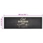 vidaXL Alfombra de cocina lavable terciopelo negro 60x180 cm vidaXL Alfombra de cocina lavable terciopelo negro 60x180 cm