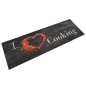 vidaXL Alfombra de cocina lavable terciopelo Cooking negro 60x180 cm vidaXL Alfombra de cocina lavable terciopelo Cooking negro 60x180 cm