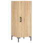 vidaXL Aparador de madera contrachapada roble Sonoma 34,5x34x180 cm vidaXL Aparador de madera contrachapada roble Sonoma 34,5x34x180 cm