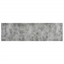 vidaXL Alfombra de cocina lavable terciopelo aspecto hormigón 60x180cm