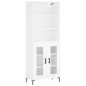vidaXL Aparador alto madera contrachapada blanco 69,5x34x180 cm vidaXL Aparador alto madera contrachapada blanco 69,5x34x180 cm