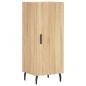 vidaXL Aparador de madera contrachapada roble Sonoma 34,5x34x180 cm vidaXL Aparador de madera contrachapada roble Sonoma 34,5x34x180 cm