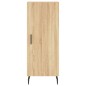 vidaXL Aparador de madera contrachapada roble Sonoma 34,5x34x180 cm vidaXL Aparador de madera contrachapada roble Sonoma 34,5x34x180 cm