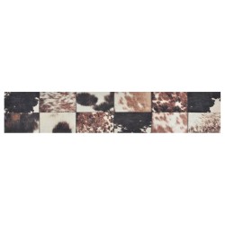vidaXL Alfombra de cocina lavable terciopelo piel de animal 60x300 cm