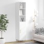 vidaXL Aparador alto madera contrachapada blanco 34,5x34x180 cm vidaXL Aparador alto madera contrachapada blanco 34,5x34x180 cm