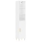 vidaXL Aparador alto madera contrachapada blanco 34,5x34x180 cm vidaXL Aparador alto madera contrachapada blanco 34,5x34x180 cm